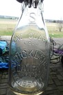 Rare Spickler Dairy Park St  Quart Raised Lettering Milk Bottle Elizabethtown Pa