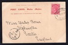 Malta 1901 Picture Postcard To England  Marsamuscetto Landing Stage