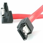 Startech 18in Latching Sata To Right Angle Sata Serial Ata Cable  lsata18ra1 