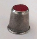 Vintage Hj Norway Sterling Flower Thimble