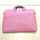Canvas Computer Carrying Case 15 6    Handles Adjustable Shoulder Strap Coral