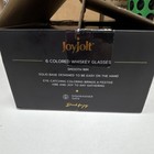 Joyjolt Set 6 Colored Whiskey Glasses Hue Lead-free Crystal Dishwasher Safe