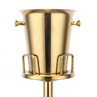 Floor Standing Golden Champagne Ice Bucket Stainless Steel Wine Cooler Ice Gift
