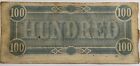 1864 Confederate States Of America  100 Note Lucy Pickens Ty-65 Decent Mid-grade
