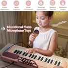 3 - 6 Yr Olds Kids Piano Keyboard With Mic  37 Keys  Musical Toy  Bday Gift