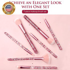 7pcs Pink Unicorn Makeup Brushes Set  Kit For Blush  Lip  Foundation  Eyebrow  L
