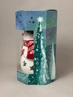 Yankee Candle Snowman Luminary Tea Light Holder Set Ceramic Holiday Christmas Ni