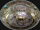 Ajsa Champion Heifer Western Regional Turquoise Stones Trophy Belt Buckle