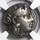 Athens Tetradrachm Ngc Ch F Ancient Greek Silver Owl Coin 393bc Athena Late Mass
