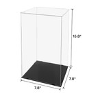 8 x8 x16  Clear Acrylic Display Case Collectibles Dustproof Protection Showcase