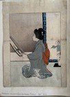Original Antique Japanese Woodblock Print Shin-hanga Artist