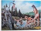 David Mann Motorcycle Vintage Biker Poster Unframed Wall Art Print