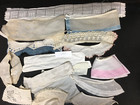 L39 - Large Lot Of Vintage Collars - Embroidered  Lace Trimmed