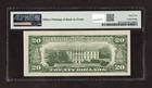 1985  20 Frn Chicago Fr  2075-g Offset Printing Error - Pmg 64