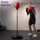 Adjustable Freestanding Punching Bag With Premium Gloves - Home Fitness Training