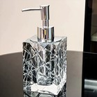 K9 Crystal Hand Crafted Soap Dispenser   Liquid Soap Pump Bathroom Decor