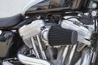 Chrome Cone Air Cleaner Filter Kit 93-16 Dyna Softail Cv Carb Big Twin Harley