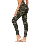 Women s High Waisted Leggings  Leopard   Camo Pattern Ultra Soft  Stretch 30-38 
