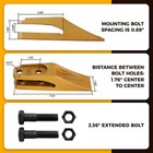 6684447 Bobcat Skid Steer Bucket Unitooth Trenching Bucket Teeth W  Hardware 6pk