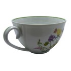 Denby Langley Wonderland Flat Cup 2-1 4  Portugal Multicolor Flower 1976-81
