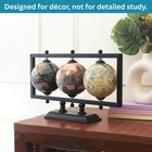 Rely  Set Of 3 4   Earth Globe For Desk Elegant Office Decor World Globe Stur   