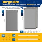 3-flap Large Dog Door Replacement Insulated Flap With Clamp  Back Plate And Scre