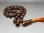 Baltic Amber 33 Islamic Prayer Pressed Beads 12 Mm Tasbih Misbaha Muslim Rosary