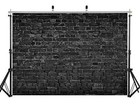  Black Brick Wall Photography Backdrop Brick Backdrop Vintage Theme Stone 7x5ft