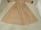 Civil War Reacactment Day Dress Brown 2 Piece Size S