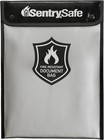 Fire And Water Resistant Portable Bag With Zipper For Money Or Document Stora   