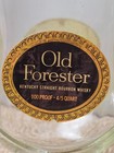 Vintage 1950s Old Forester Bottled In Bond Bourbon Decanter Glass Stopper 4 5 Qt