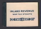Canada 1915 Inland Revenue War Tax Stamps In Complete Booklet  Unmounted Mnh