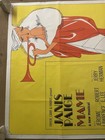 Mame Broadway Poster 1966     Janis Paige     Oversized 64x42     Berta     Artcraft