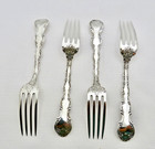4    Gorham Strasbourg Sterling Silver True Dinner Forks-7 5 8   Old Mark
