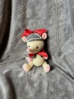 Crocheted Crochet Plush Stuffed Animal Amigurumi Toy Mouse Gray Outfit Handmade