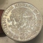 1972 Mo 25 Pesos Large Silver Mexican Bu Coin Amazing Rainbow Toning   