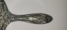 Vintage Vanity Hand Mirror Silver Plate Repousse  Raised Ornate Roses