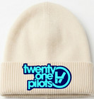 Custom Twenty One Pilots Beanies  Cream  Multiple Designs   New  Unisex   Clique