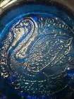 Rare Blenko Glass Ashtray Joel Myers 1965 Cobalt Blue Swan Heavy 9    Swan Ashtray