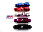 08 An Shut Off Valve  Polished Purple Aluminum  E85 Ethanol Compatible