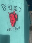 Fuct Rare Devil Print Rayon Lucifer 1990 Green Large Shirt Oval Embroidered