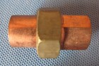 Lot Of 5 New Elkhart Epc 1 2  X 1 2  Union Copper Brass Coupler Pipe Fitting Cxc