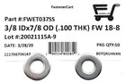  50  3 8 Stainless Steel Extra Thick Flat Washer  7 8 Od -  100 Thick  18-8