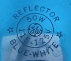 Vintage Nos Ge Reflector Lamp Blue 50w Light Bulb Working