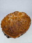 Vintage Norwegian Handmade Burl Bowl With Unique 1940s Pattern - Stunning