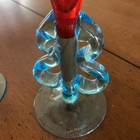 Carlo Moretti Murano Glass 4 Fluted Glasses