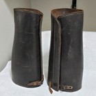 Antique Pre-wwi Us Army Cavalry Officer Leather Spring Leggings Gaiters Span-am 