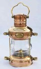 Antique Anchor Oil Lamp Brass   Copper Nautical Maritime Ship Lantern Boat Light