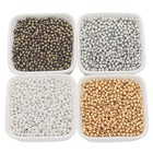 1000 Pcs Metal Small Round Beads 3 2mm Mini Smooth Ball Spacer Jewelry Finding