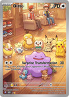 Ditto Fan Art Holographic Mini Print   Trading Card Size   Snapzag Original